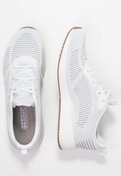 Bobs Squad - Sneakers Laag - White/Silver -Aanbiedingen Skechers Winkel 0028fb37d92b459fa4f2350d9dedb4d4