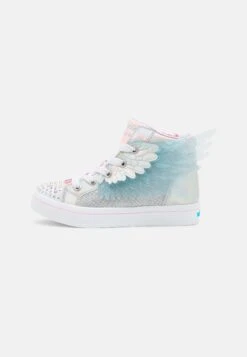 Skechers Twi-Lites 2.0 - Sneakers Hoog - Silver/Pink & Lt. Blue Trim
