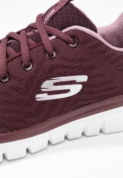 Skechers Graceful - Sneakers Laag - Wine/Lavender Trim -Aanbiedingen Skechers Winkel 07739cad007a407b936ad51f15d0f212