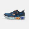 Skechers Flex Glow - Sneakers Laag - Navy/Blue/Orange