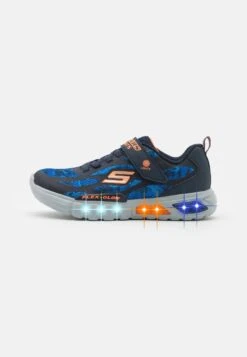 Skechers Flex Glow - Sneakers Laag - Navy/Blue/Orange