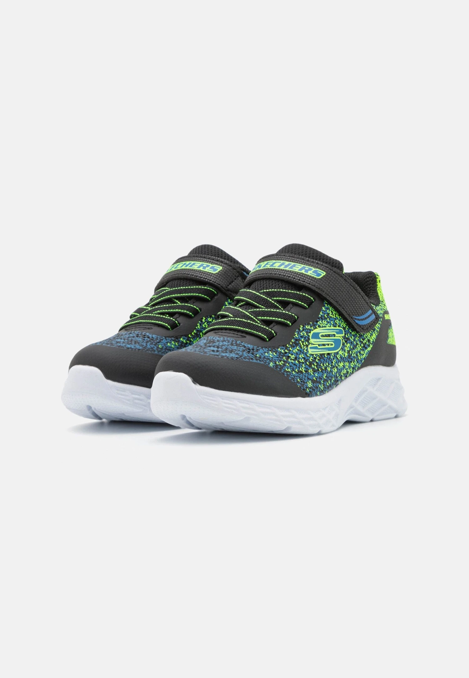 Skechers Microspec Ii - Sneakers Laag - Black/Blue/Lime 2 Skechers Microspec Ii - Sneakers Laag - Black/Blue/Lime - Afbeelding 2