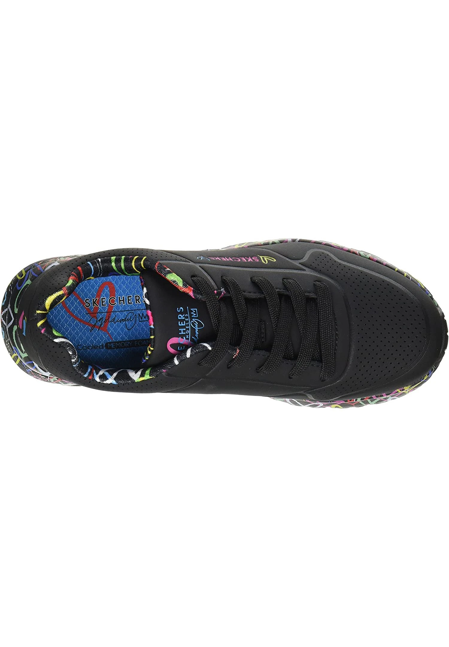 Skechers Street Uno Lite - Lovey Luv - Sneakers Laag - Bkmt Black Multi 3 Skechers Street Uno Lite - Lovey Luv - Sneakers Laag - Bkmt Black Multi - Afbeelding 3