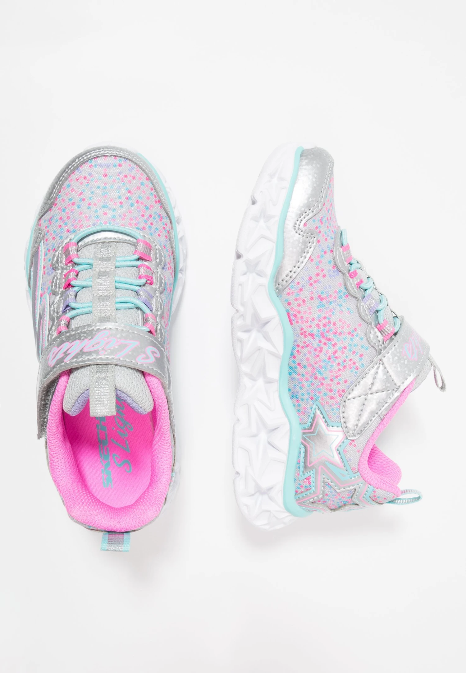 Skechers Galaxy Lights - Sneakers Laag - Silver/Multicolor 2 Skechers Galaxy Lights - Sneakers Laag - Silver/Multicolor - Afbeelding 2