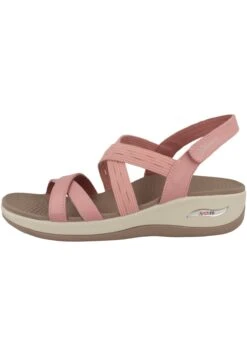 Skechers Arch Fit Sunshine Luxe- Sandalen Met Sleehak - Coral