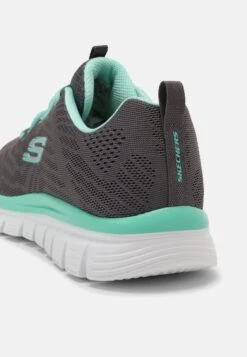 Graceful- Sneakers Laag - Charcoal/Green -Aanbiedingen Skechers Winkel 188bb9301ae840c8ac242fd85504f5ed