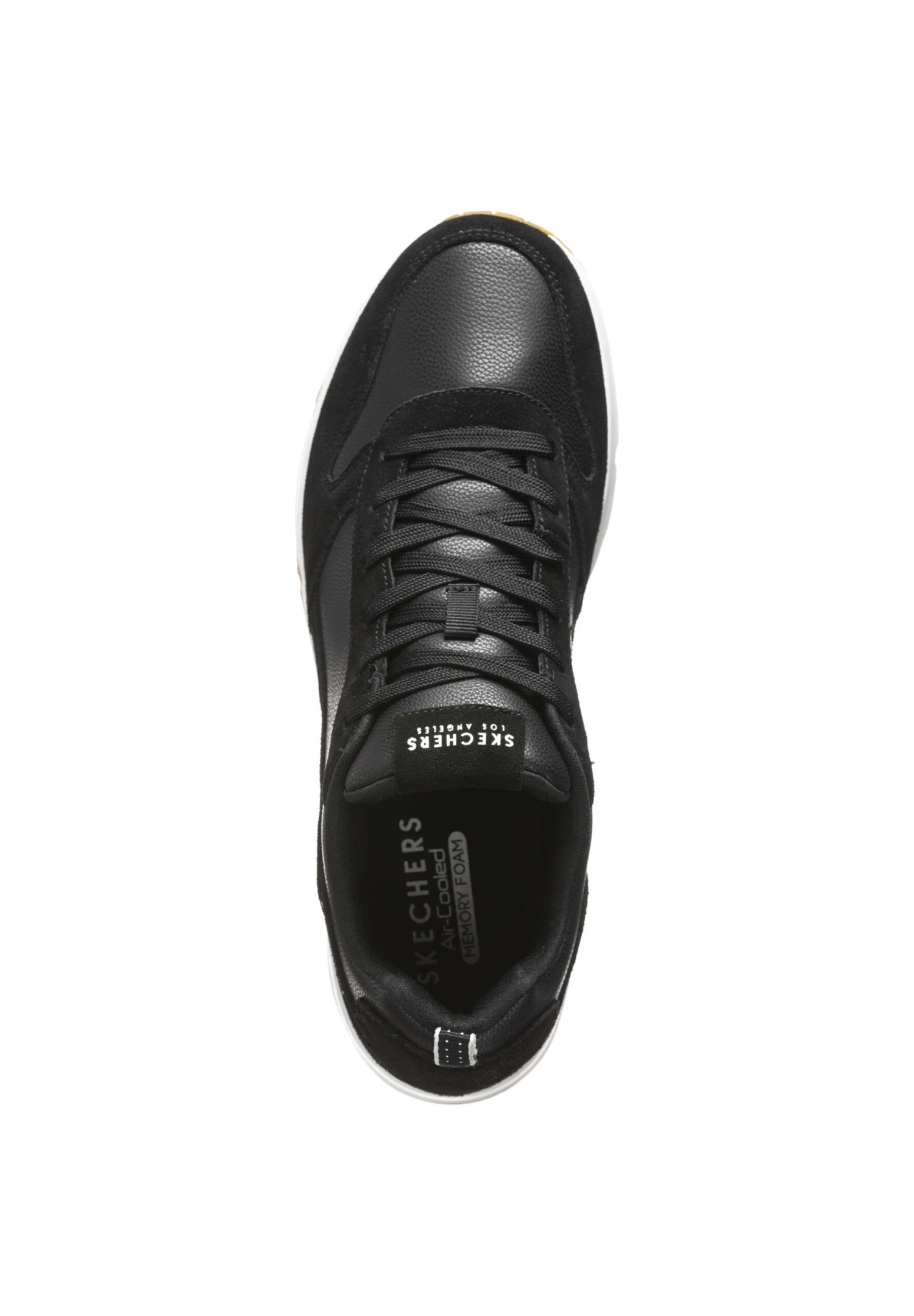 Skechers Sneakers Laag - Black Leather / Pu / White Trim 2 Skechers Sneakers Laag - Black Leather / Pu / White Trim - Afbeelding 2