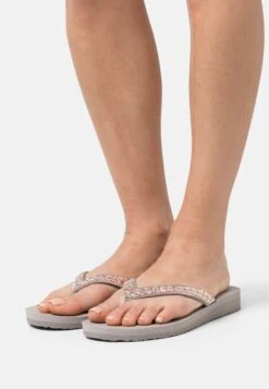 Skechers Meditation - Teensandalen - Taupe/Pink