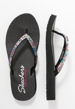 Skechers Meditation - Teensandalen - Black/Multicolor -Aanbiedingen Skechers Winkel 2371246d98524403951c61d9d8004fa6