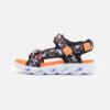 Skechers Lighted Camo Printed River- Sandalen - Black/Gray/Orange