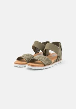 Skechers Desert Kiss - Sandalen Met Sleehak - Olive -Aanbiedingen Skechers Winkel 298d5a08e2ac4e74ab6fc445e1815bed