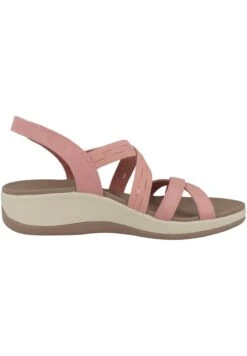 Skechers Arch Fit Sunshine Luxe- Sandalen Met Sleehak - Coral -Aanbiedingen Skechers Winkel 2a43a99aba3d401c969b388a454bc22e