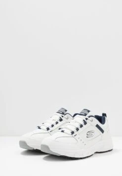Skechers Oak Canyon - Sneakers Laag - White/Navy -Aanbiedingen Skechers Winkel 30892877f9bc41059d77c0b13657ab78