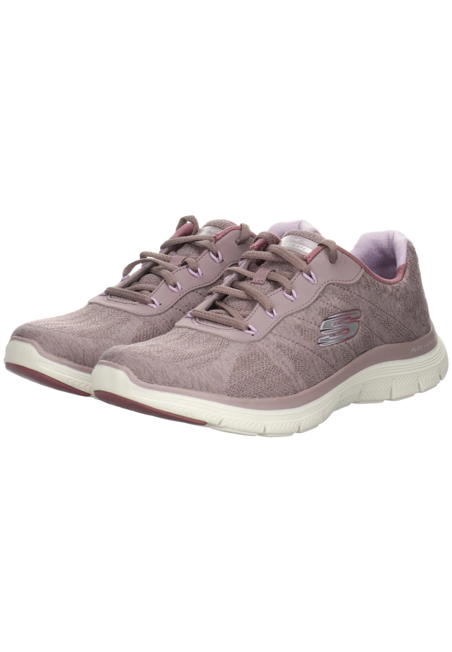 Skechers Schnürhalb Fresh Move - Sneakers Laag - Mauve 2 Skechers Schnürhalb Fresh Move - Sneakers Laag - Mauve - Afbeelding 2