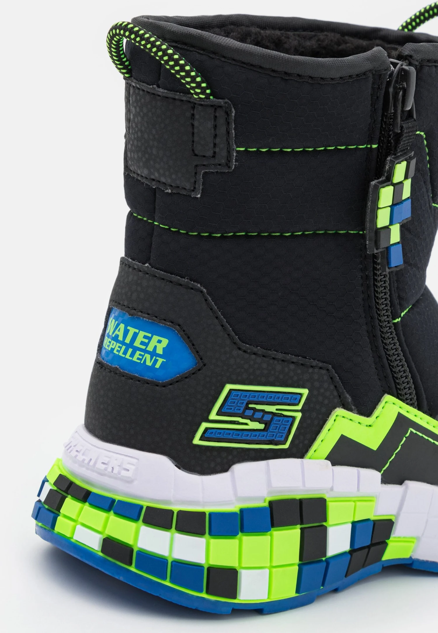 Skechers Mega-Craft - Korte Laarzen - Black/Blue/Green 6 Skechers Mega-Craft - Korte Laarzen - Black/Blue/Green - Afbeelding 6