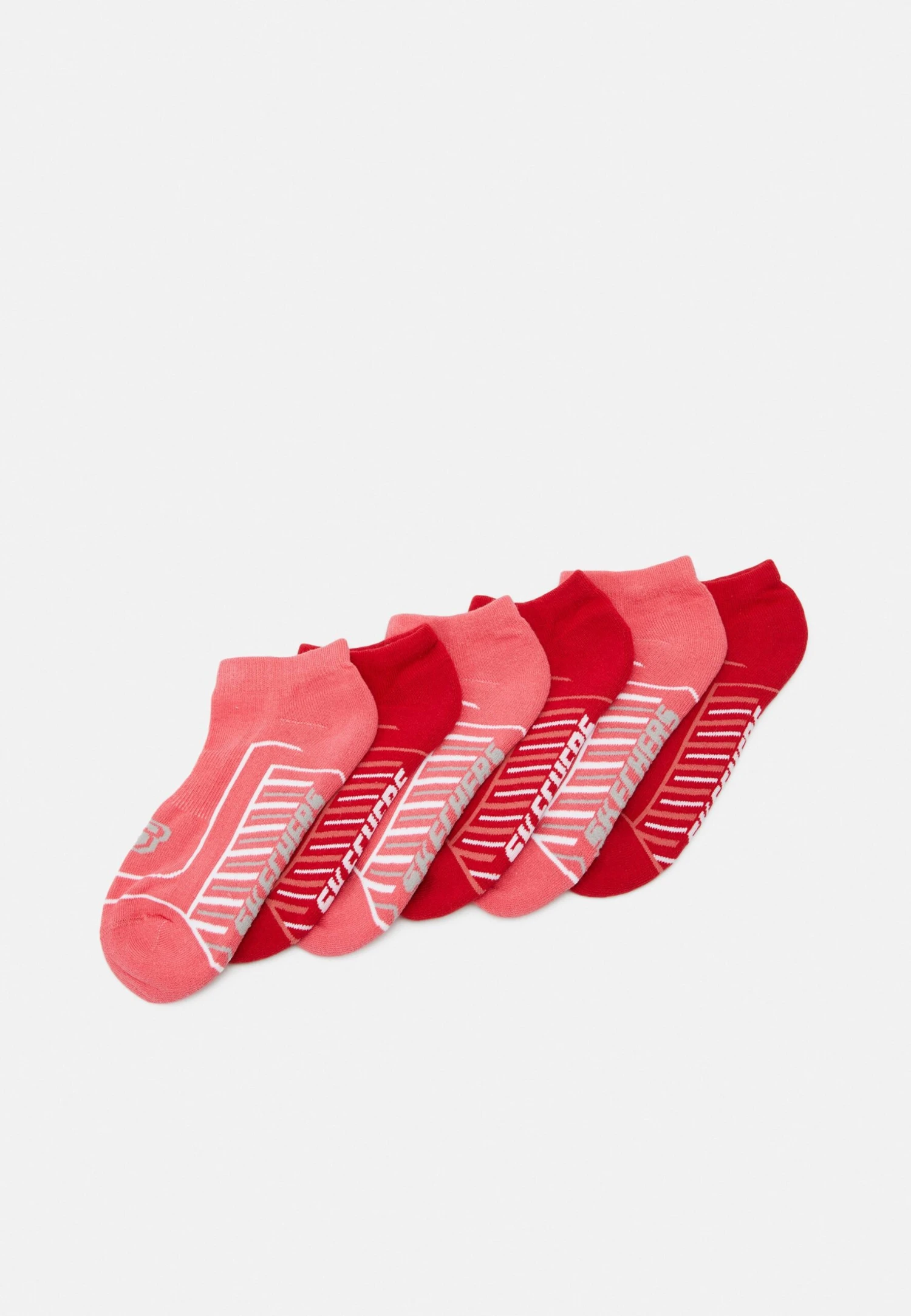 Skechers Basic Cushioned Sneaker 6 Pack - Sokken - Sun Kissed Coral 1 Skechers Basic Cushioned Sneaker 6 Pack - Sokken - Sun Kissed Coral