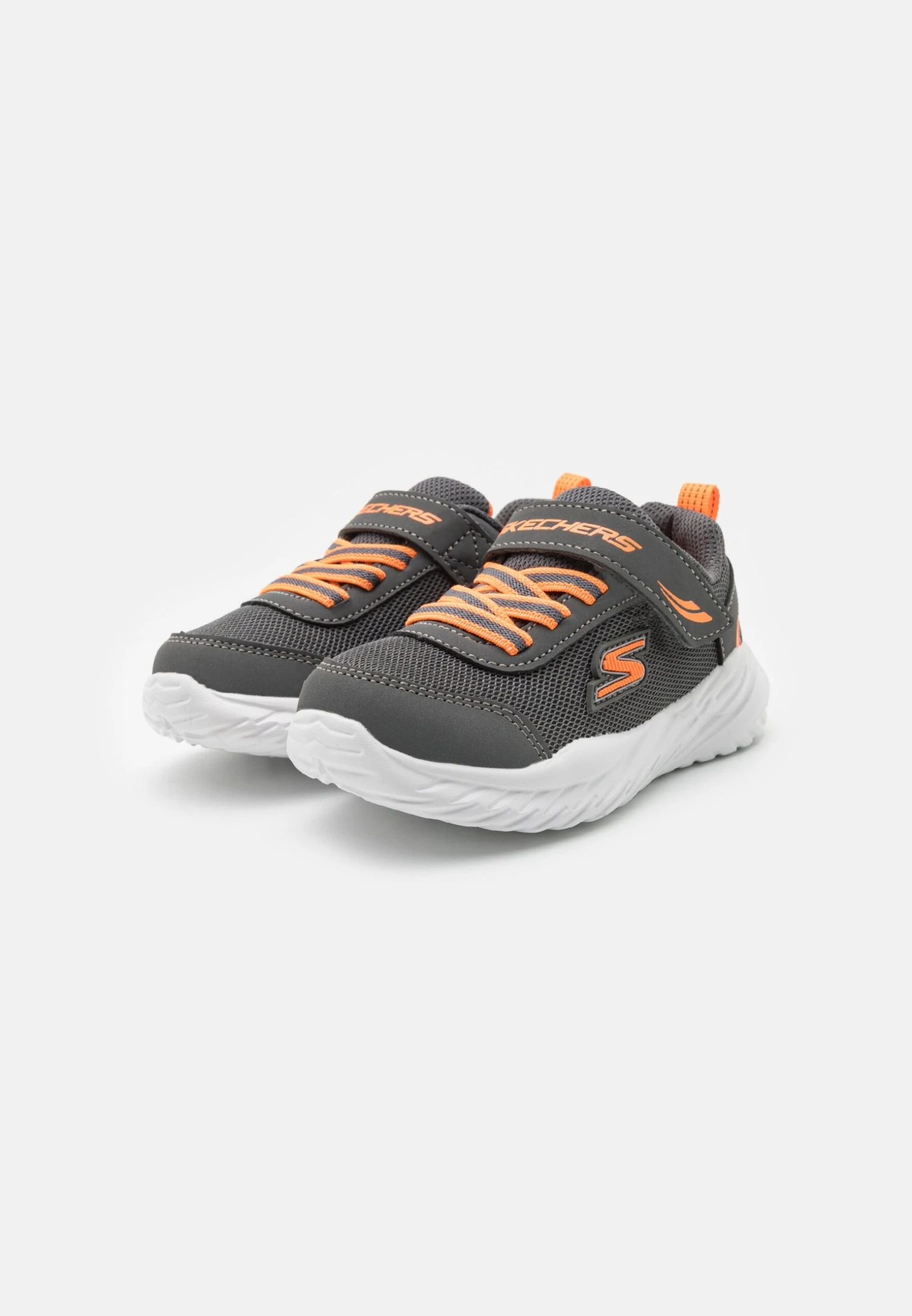 Skechers Gore Strap Molded Logo - Sneakers Laag - Charcoal/Orange 2 Skechers Gore Strap Molded Logo - Sneakers Laag - Charcoal/Orange - Afbeelding 2