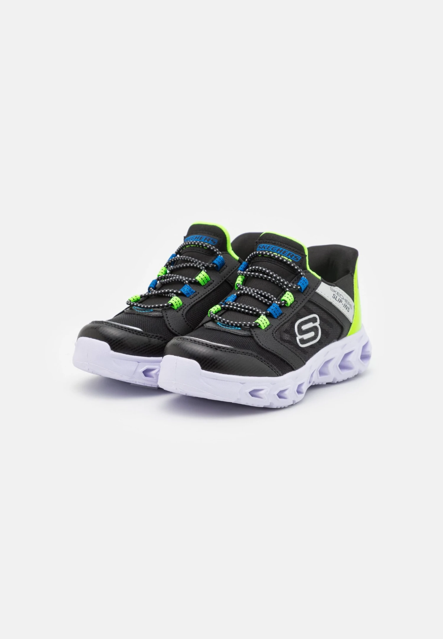 Skechers Hypno Flash 2.0 Unisex - Sneakers Laag - Black/Lime/Blue/Silver 2 Skechers Hypno Flash 2.0 Unisex - Sneakers Laag - Black/Lime/Blue/Silver - Afbeelding 2