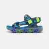 Skechers Lighted Camo Printed River- Sandalen - Blue/Lime