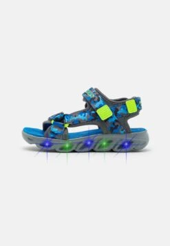 Skechers Lighted Camo Printed River- Sandalen - Blue/Lime