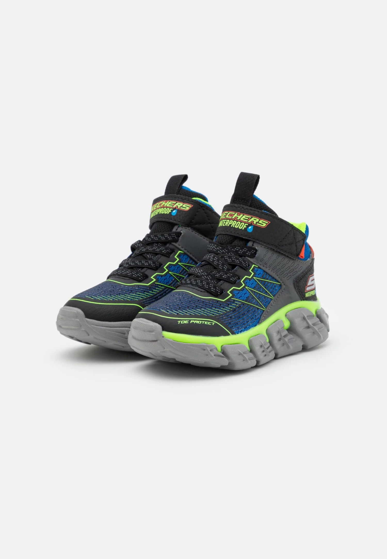Skechers Tech-Grip - Sneakers Hoog - Royal/Black/Lime/Orange 2 Skechers Tech-Grip - Sneakers Hoog - Royal/Black/Lime/Orange - Afbeelding 2