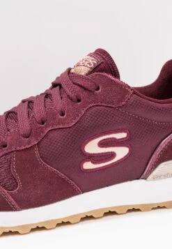 Skechers Sneakers Laag - Burgundy/Rose Gold -Aanbiedingen Skechers Winkel 465a0768ac3b4092b133e2c12c06b5be