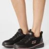 Skechers Squad- Sneakers Laag - Black/Rose Gold