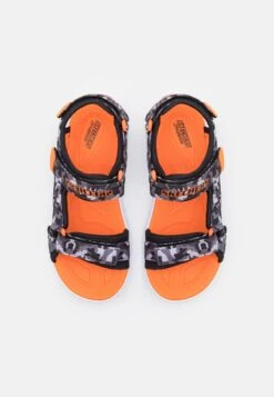 Skechers Lighted Camo Printed River- Sandalen - Black/Gray/Orange -Aanbiedingen Skechers Winkel 4a1829239a764854a27f428eb6a4983a