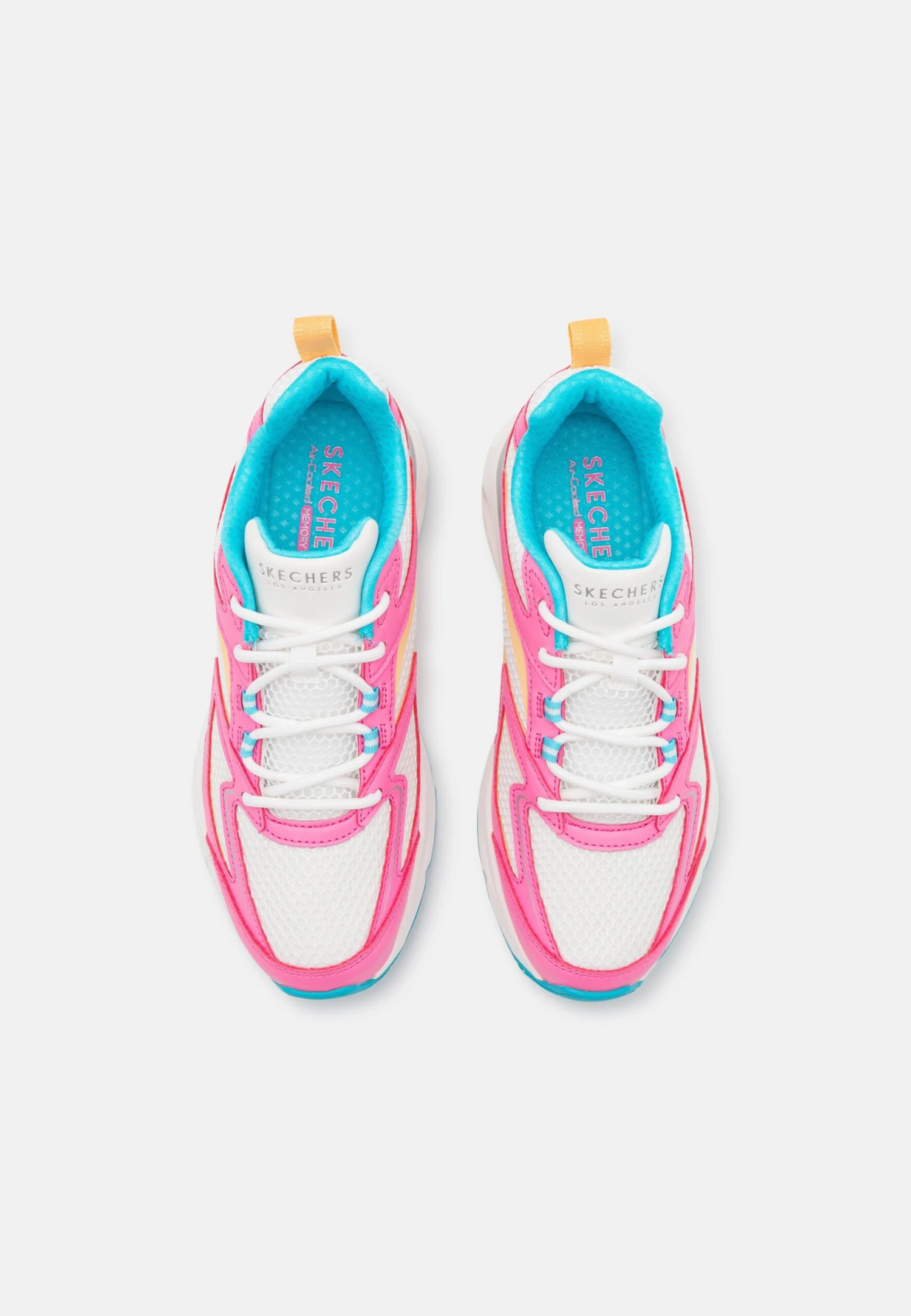 Tres Air - Sneakers Laag - Pink Duraleather/White Mesh/Blue And Natural Trim 6 Tres Air - Sneakers Laag - Pink Duraleather/White Mesh/Blue And Natural Trim - Afbeelding 6