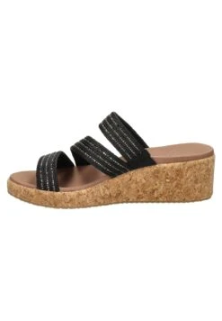 Skechers Archfit Beverly - Sandalen Met Sleehak - Zwart
