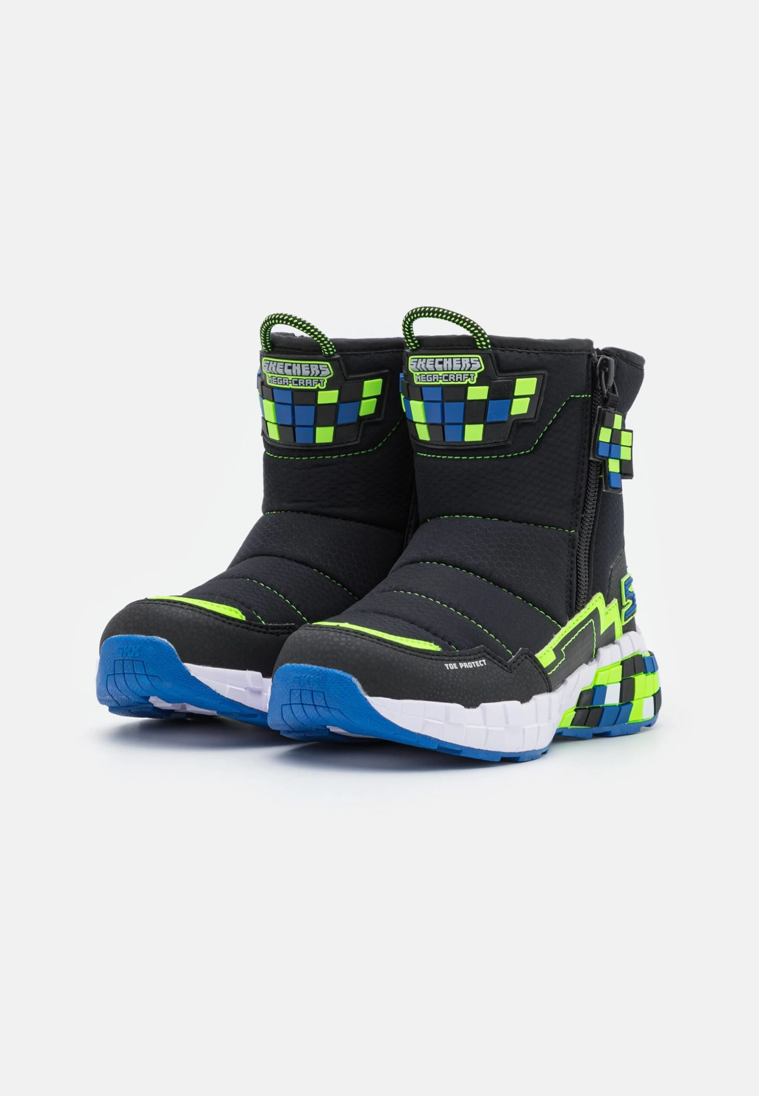 Skechers Mega-Craft - Korte Laarzen - Black/Blue/Green 2 Skechers Mega-Craft - Korte Laarzen - Black/Blue/Green - Afbeelding 2