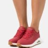 Uno - Sneakers Laag - Dark Red