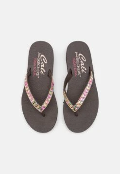 Skechers Meditation - Teensandalen - Chocolate/Multi-Coloured -Aanbiedingen Skechers Winkel 58495566c5f045e181db7e69df709300