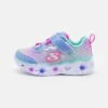 Skechers Heart Lights - Sneakers Laag - Blue Sparkle/Multi-Coloured