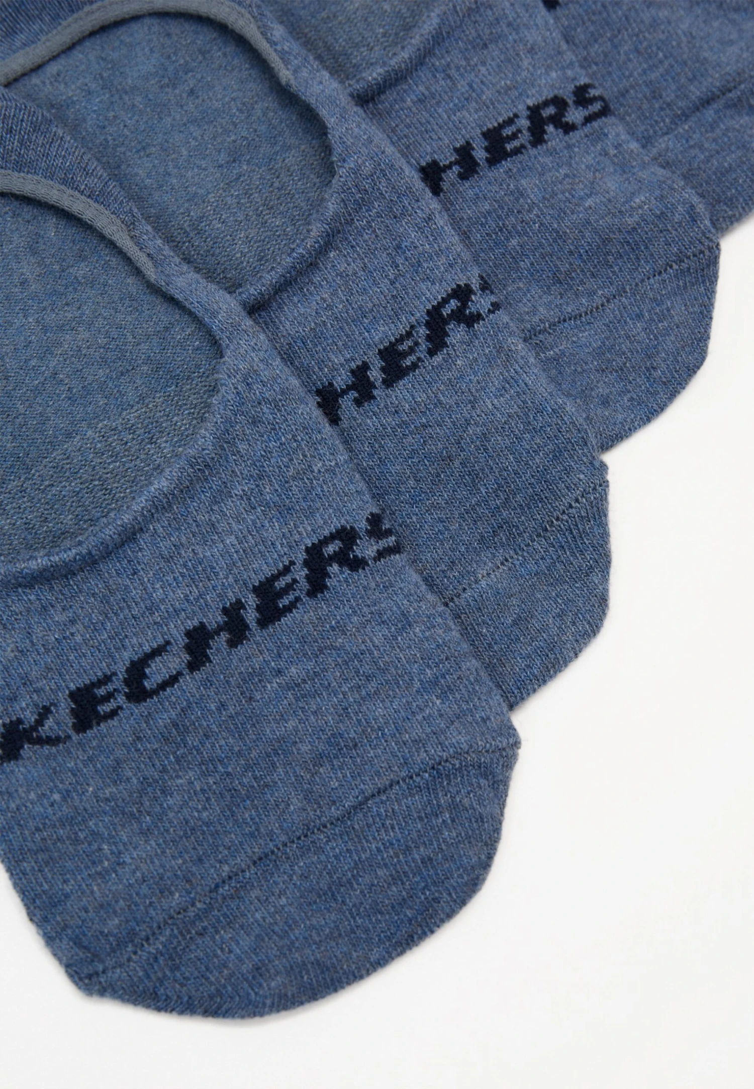 Skechers Basic Footies Ventilation 6Pack - Enkelsokken - Denim Melange 3 Skechers Basic Footies Ventilation 6Pack - Enkelsokken - Denim Melange - Afbeelding 3