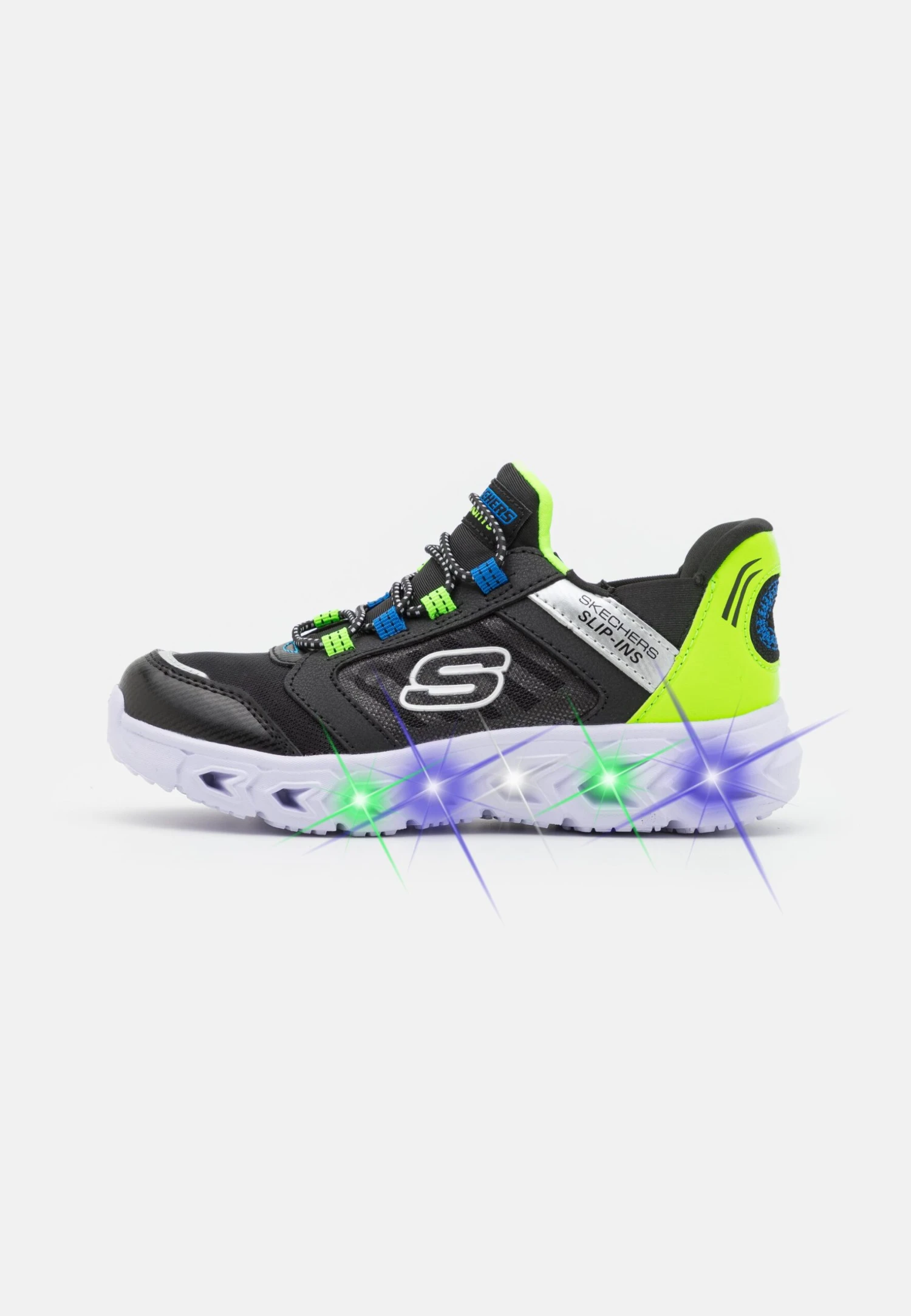 Skechers Hypno Flash 2.0 Unisex - Sneakers Laag - Black/Lime/Blue/Silver 1 Skechers Hypno Flash 2.0 Unisex - Sneakers Laag - Black/Lime/Blue/Silver