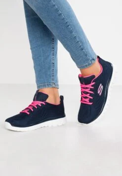 Skechers Graceful - Sneakers Laag - Navy/Hot Pink