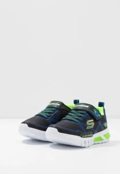Skechers Flex Glow - Sneakers Laag - Black/Blue/Lime -Aanbiedingen Skechers Winkel 63367cc9bcec4d46920529d9d0ffc3da