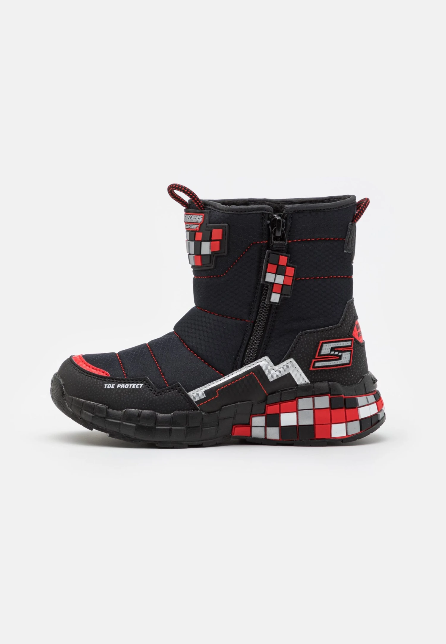 Skechers Mega-Craft - Korte Laarzen - Black/Red/Silver 1 Skechers Mega-Craft - Korte Laarzen - Black/Red/Silver