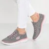 Summits Wide Fit - Sneakers Laag - Grey/Pink