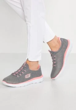 Summits Wide Fit - Sneakers Laag - Grey/Pink