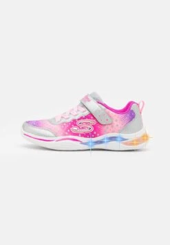 Skechers Power Petals - Sneakers Laag - Silver/Pink