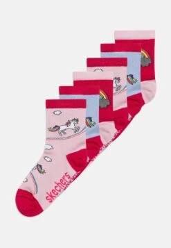 Skechers Girls Casual Wild Nature 6 Pack - Sokken - Rainbow