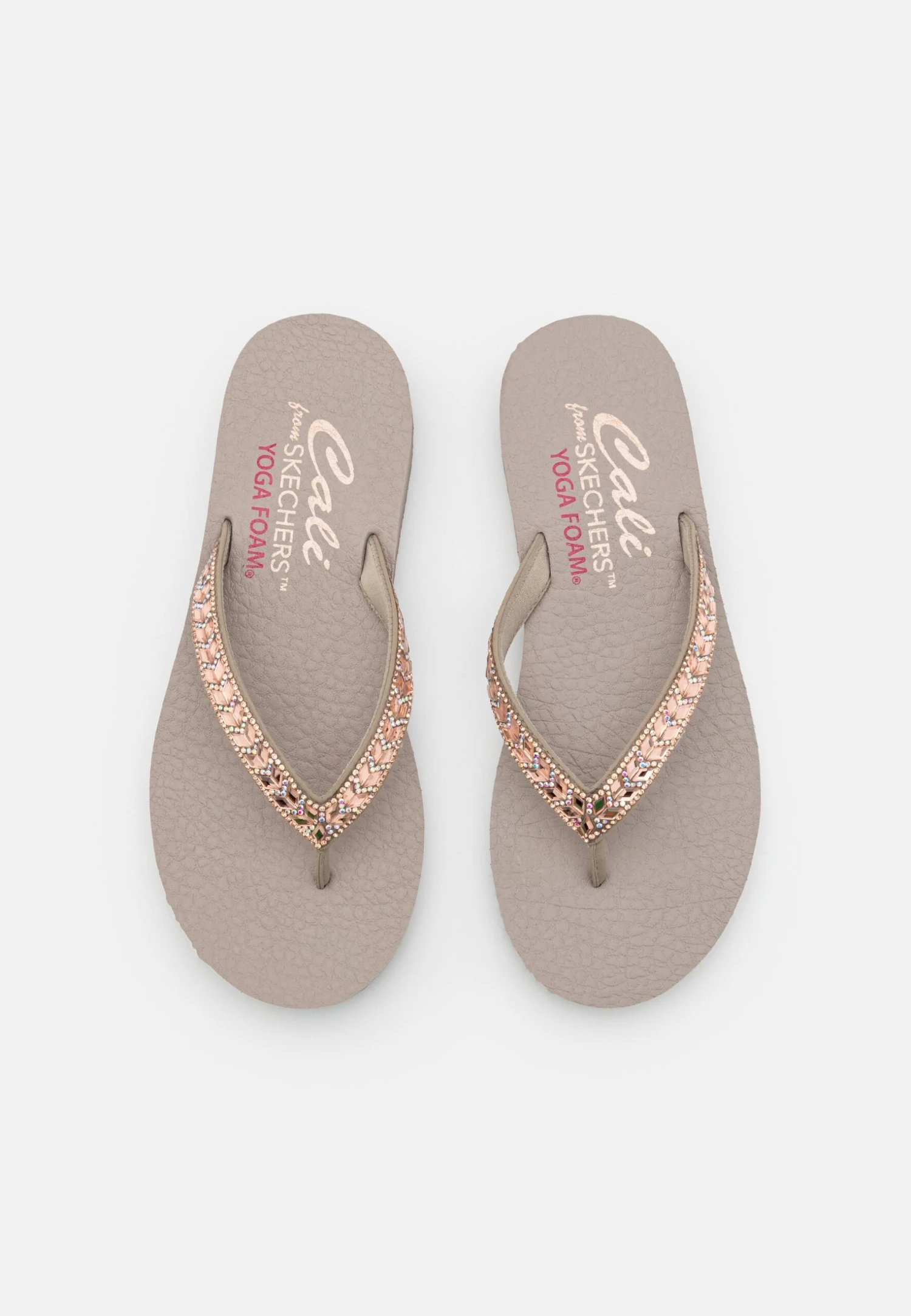 Skechers Meditation - Teensandalen - Taupe/Pink 6 Skechers Meditation - Teensandalen - Taupe/Pink - Afbeelding 6