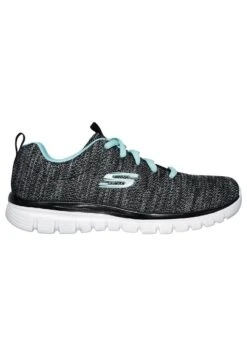 Skechers Graceful Twisted Fortune Damen Sc - Sneakers Laag - Bktq Black/Turquiose