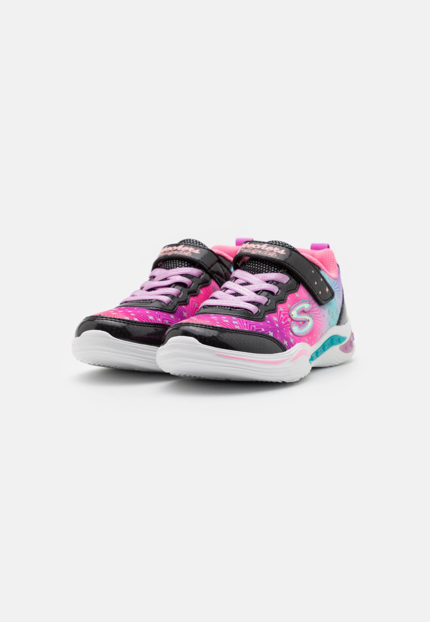 Skechers Power Petals - Sneakers Laag - Black/Multicolor 2 Skechers Power Petals - Sneakers Laag - Black/Multicolor - Afbeelding 2