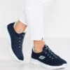 Summits Wide Fit - Sneakers Laag - Navy/Aqua