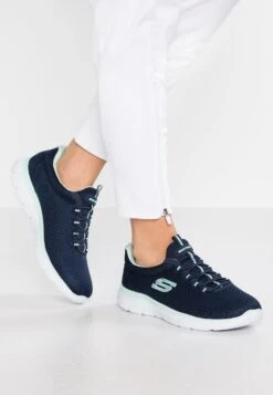 Summits Wide Fit - Sneakers Laag - Navy/Aqua
