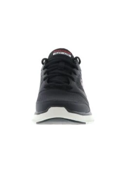 Sneakers Laag - Black Leather/Mesh/Pu/Red Trim -Aanbiedingen Skechers Winkel 7429ec20e0524c0f962fb165fea57325