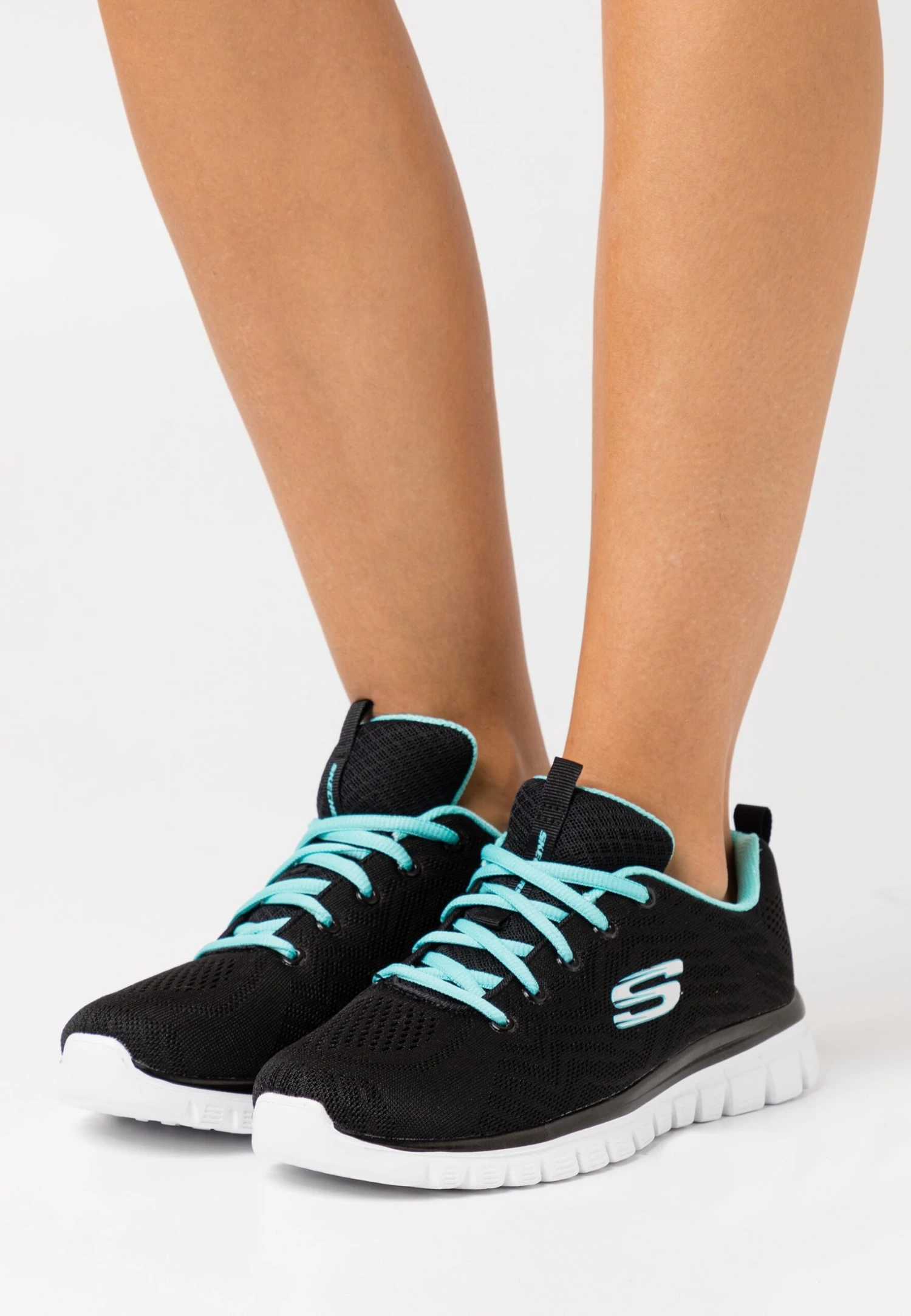 Skechers Graceful - Sneakers Laag - Black/Turquoise 1 Skechers Graceful - Sneakers Laag - Black/Turquoise